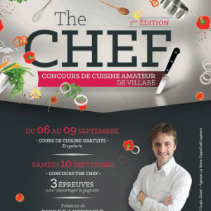Affiche concours cuisine amateurs The CHEF animation culinaire événement gastronomique FlyinChef